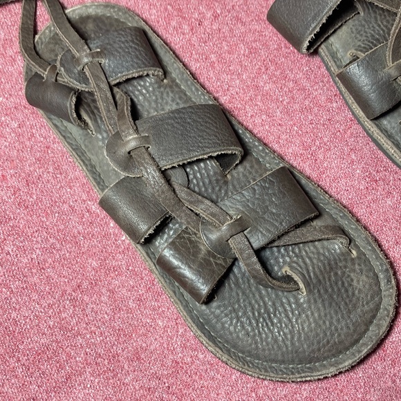 Handmade Leather Renaissance Medieval barefoot Sandals - Picture 2 of 14